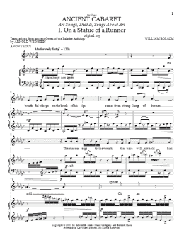 page one of Ancient Cabaret (Piano & Vocal)