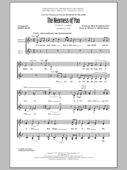 page one of The Nearness Of You (SSA Choir)