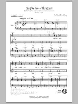 page one of Sing We Now Of Christmas (SSA Choir)