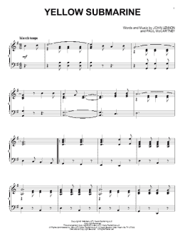 page one of Yellow Submarine (Piano Solo)