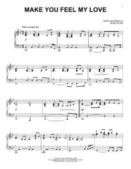 page one of Make You Feel My Love (Piano Solo)
