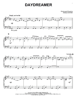 page one of Daydreamer (Piano Solo)