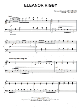 page one of Eleanor Rigby (Piano Solo)