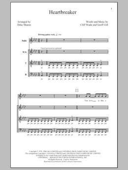 page one of Heartbreaker (SATB Choir)