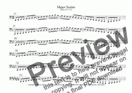 page one of Major/Minor Scales: Tuba (F1-C4)