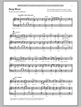 page one of Deep River (Piano & Vocal)