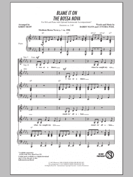 page one of Blame It On The Bossa Nova (SSA Choir)