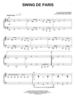 page one of Swing De Paris (arr. Brent Edstrom) (Piano Solo)