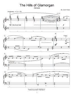 page one of The Hills Of Glamorgan (Educational Piano)