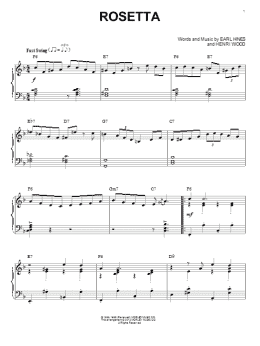 page one of Rosetta (arr. Brent Edstrom) (Piano Solo)