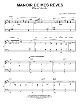 page one of Manoir De Mes Reves (Django's Castle) (arr. Brent Edstrom) (Piano Solo)