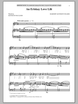 page one of An Eriskay Love Lilt (Piano & Vocal)