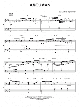 page one of Anouman (arr. Brent Edstrom) (Piano Solo)