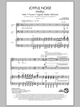 page one of Joyful Noise (Medley) (SATB Choir)