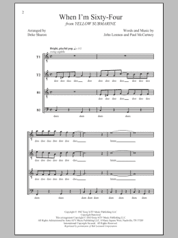 page one of When I'm Sixty-Four (TTBB Choir)