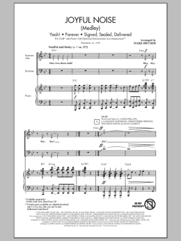 page one of Joyful Noise (Medley) (SAB Choir)