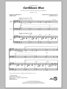page one of Caribbean Blue (SAB Choir)