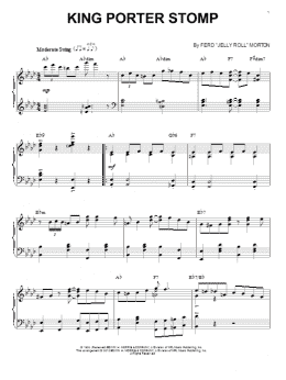 page one of King Porter Stomp (arr. Brent Edstrom) (Piano Solo)