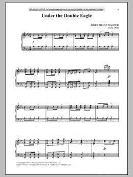 page one of Under The Double Eagle (Piano Solo)