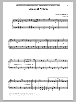 page one of Viscount Nelson (Piano Solo)