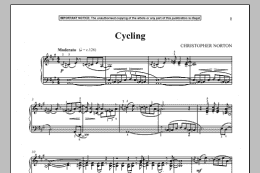 page one of Cycling (Piano Solo)