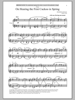 page one of On Hearing The First Cuckoo In Spring (Piano Duet)