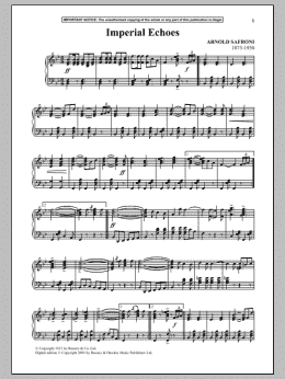 page one of Imperial Echoes (Piano Solo)