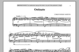 page one of Ostinato (Piano Solo)