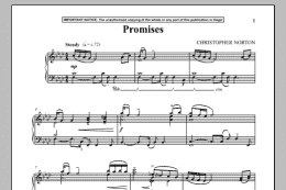 page one of Promises (Piano Solo)