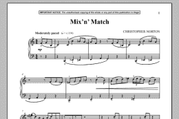 page one of Mix N Match (Piano Solo)