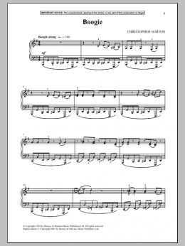 page one of Boogie (Piano Solo)
