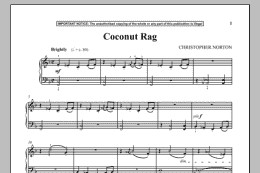 page one of Coconut Rag (Piano Solo)