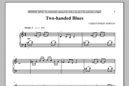 page one of Two-Handed Blues (Piano Solo)