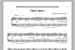 page one of Open Space (Piano Solo)