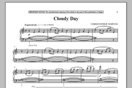 page one of Cloudy Day (Piano Solo)