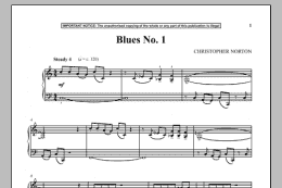 page one of Blues No. 1 (Piano Solo)