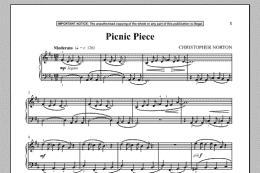 page one of Picnic Piece (Piano Solo)
