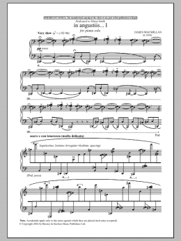 page one of In Angustiis (Piano Solo)