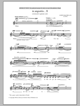page one of In Angustiis (Vocal Solo)