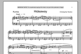 page one of Hideaway (Piano Solo)