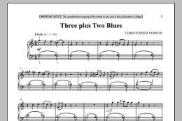 page one of Three Plus Two Blues (Piano Solo)