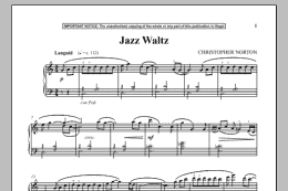 page one of Jazz Waltz (Piano Solo)