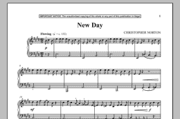 page one of New Day (Piano Solo)