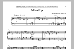page one of Mixed Up (Piano Solo)