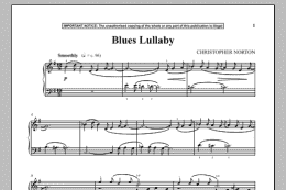 page one of Blues Lullaby (Piano Solo)