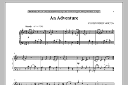 page one of An Adventure (Piano Solo)