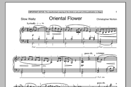 page one of Oriental Flower (Piano Solo)