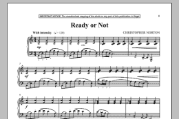 page one of Ready Or Not (Piano Solo)