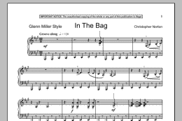 page one of In The Bag (Piano Solo)