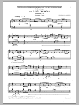 page one of Prelude VII (Sunshine Piece) (from Rock Preludes) (Piano Solo)